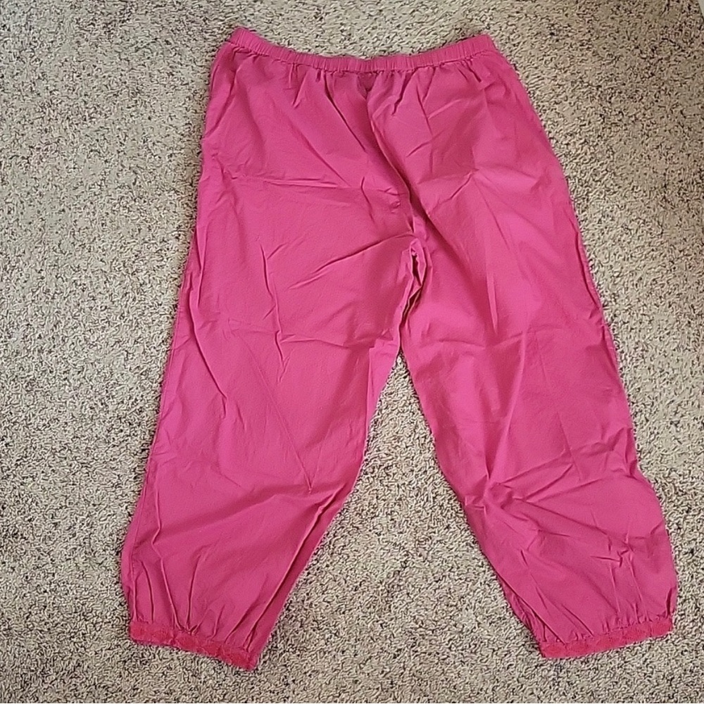 Gudrun Sjoden Pants Trousers Slacks Organic Cotton Swedish Embroidered Large